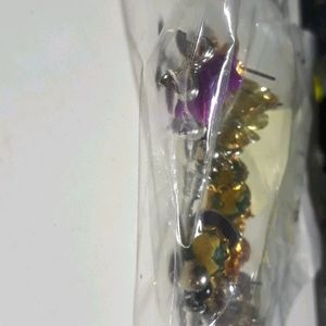 Multiple sets of bud earrings